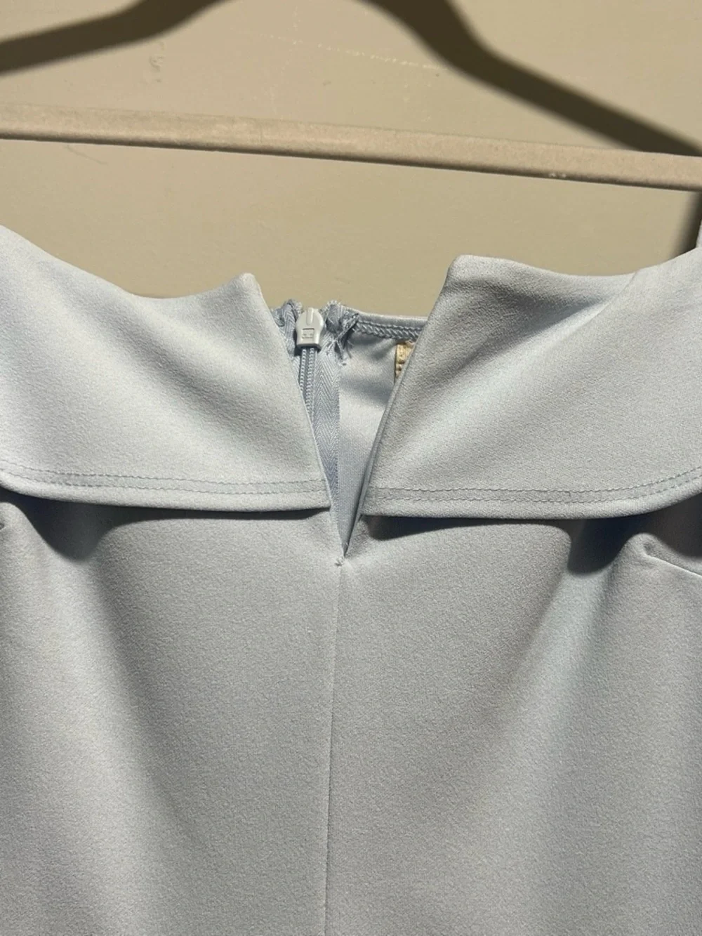 Altar'd State Light Blue Ruffle Off-Shoulder Mini Dress - Picture 3 of 4